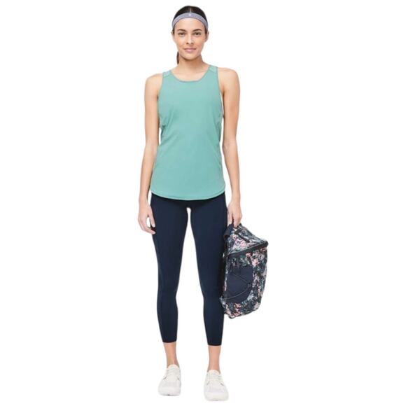 EUC Lululemon Fast & Free 7/8 Tight II Non-Reflective Nulux 25” Long True Navy 4 - Picture 6 of 11